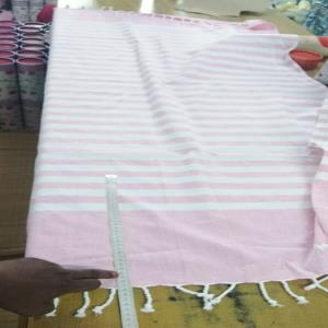 Cotton Beach Towels (Foutah) in Printed Water Repellent Paper Tubes
