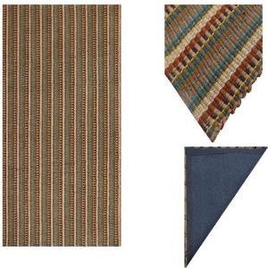 Handwoven Jute Rug with Cotton Canvas Carpet Backing