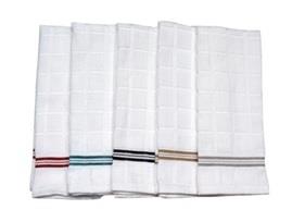 White & Solid Dyed Terry Kitchen towel set of 3