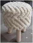 100% Cotton Pouf with EPS beand filling inside