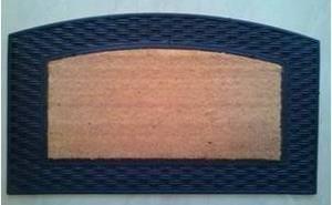fancy color coir brush rubber grill mat Stock
