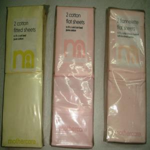 Mothercare Flannel flat  sheet set of two Stock