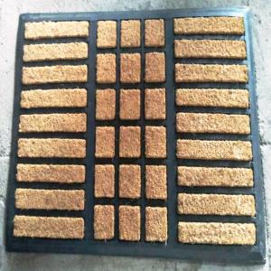 Coir brush rubber mat Stock