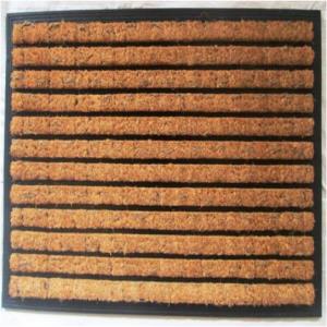 Rubber moulded Brush coir door mat Stock