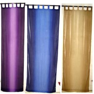Polyester Tie Dye Voile Loop Curtains 