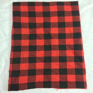 COTTON YARN DYED RED AND BLACK CHECKS FABRIC - 54