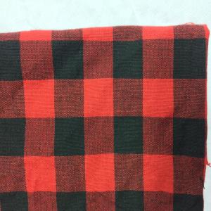 COTTON YARN DYED RED AND BLACK CHECKS FABRIC - 56"