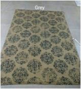 Printed Dobbie Weaving Jute rugs with carpet backing