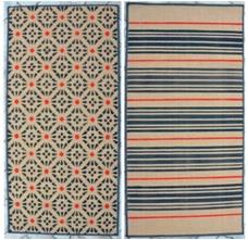 Reversible Printed machine made jute printed rug