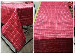 Christmas 100% Cotton Lurex Table Cloth