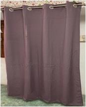 Cotton Curtain with 8 Grommets