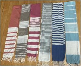 Poly Cotton Foutah/ Beach Towel With Frindges