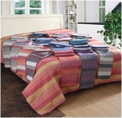 Cotton Striped bed cover