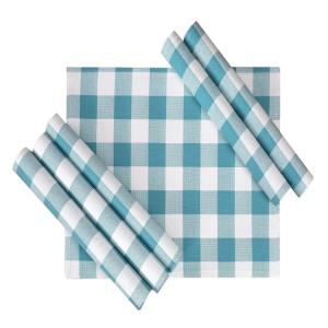 100% Cotton Reversible Fused placemat with chambray
