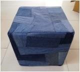 100% Cotton Printed Stool with cubicles