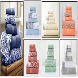 Organized Yarn & Piece Dyed 100% Cotton Towel Sets Stock