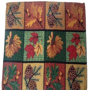 PRAKARTIK BY INDUARTS Cotton Jacquard Tropical Print Rectangular Placemat (33X47 cm, Multicolour) -Set of 4