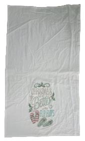 100% Cotton Embroidered Kitchen Towel Set Of 3 Stock