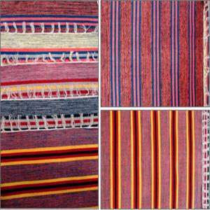 Heavy Salem Tie & Die Rugs Cut Shuttle Stock