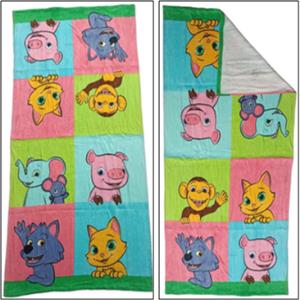 100 % Cotton Printed Terry Bath & Hand Towel Stock