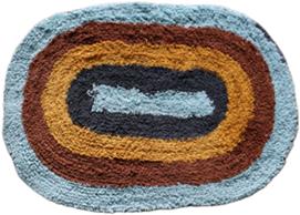 Oval Tuffted Bathmat Stock