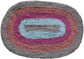 Oval Tuffted Bathmat Stock