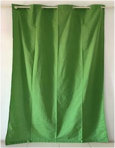 100% Cotton Curtain With FR Coating & 7 Eyelets Stock