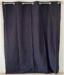 100% Cotton Curtain With FR Coating & 7 Eyelets Stock