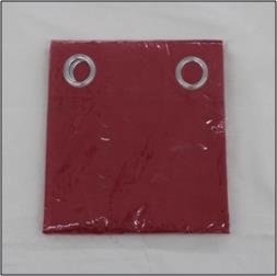 100% Cotton Curtain With FR Coating & 7 Eyelets Stock