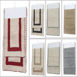 Designer Cotton Bathmat Set Stock