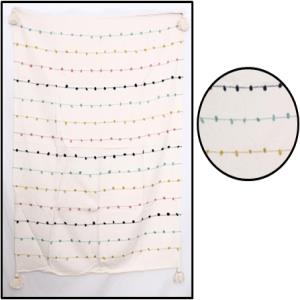 Designer Fancy Yarn Throw Stock (Woven Throw Blanket Stock)