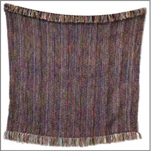 Designer Fancy Yarn Throw Stock (Woven Throw Stock)