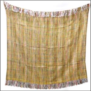 Designer Fancy Yarn Throw Stock (Woven Throw Stock)