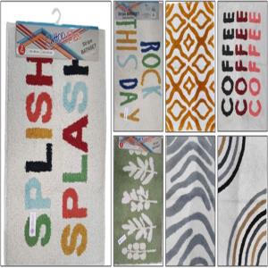 100% Cotton Designer Bathmats Stock