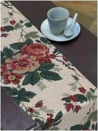 Cotton Jacquard Runner and Placemats Stock