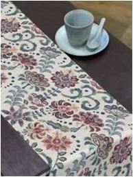 Cotton Jacquard Runner and Placemats Stock