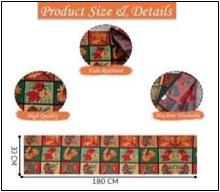 Cotton Jacquard Runner and Placemats Stock