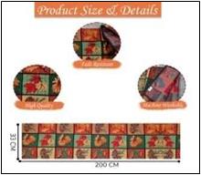 Cotton Jacquard Runner and Placemats Stock