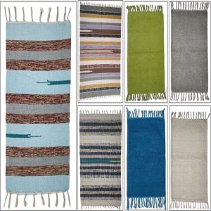 3 X 40 HQ Cotton Chenille & Cut Shuttle Rugs Stock