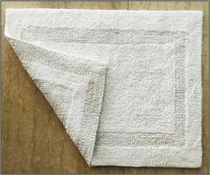 100% Cotton Reversible Cotton Bathmat Stock