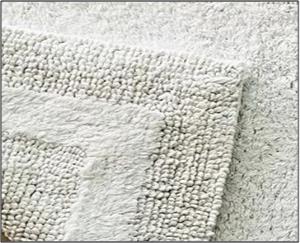 100% Cotton Reversible Cotton Bathmat Stock