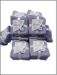 100% Cotton 5 pc Dish Cloth Stock
