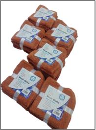 100% Cotton 5 pc Dish Cloth Stock