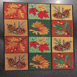 Tropical Eco-Friendly Cotton Dining Table mats, Reusable, Machine Washable, Everyday Use Multicolor Rectangular Placemats, Set of 4 (33x47 cm)