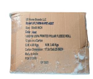 1 x 40 HQ Polar Fleece Throw Stock