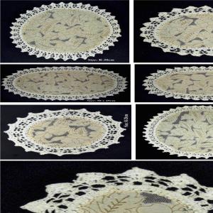 Table Linen With Lace Stock