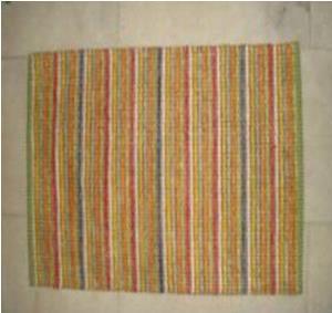 Rayon Chenille Stripe Rug