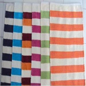 Chenille Stripe Cotton Rugs 