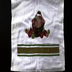 Terry printed  hand towel Stock